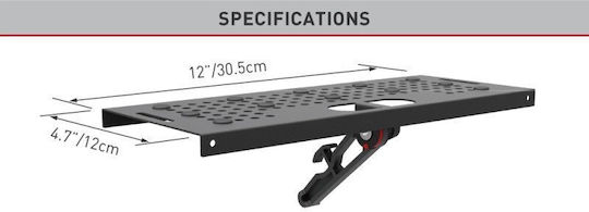 Barkan Рафт за Телевизор Декодер Tuner Дистанционно Управление Или Router 305x120mm