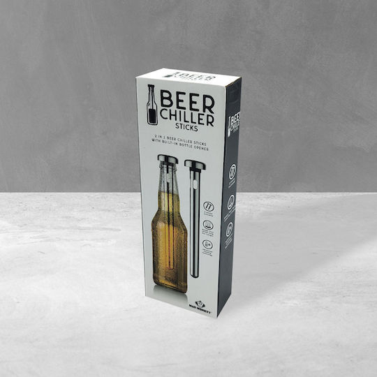 Thumbs Up Σετ Ποτήρια Μπύρας Ανοξείδωτα Ασημί 500ml 2τμχ
