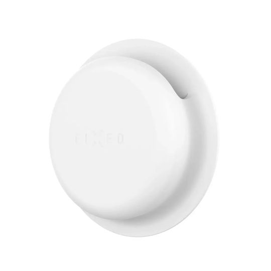 Fixed Silky Sticker Pro Selbstklebende Silikon-Schlüsselbund-Etui Für Apple AirTag 2 Stück Weiße