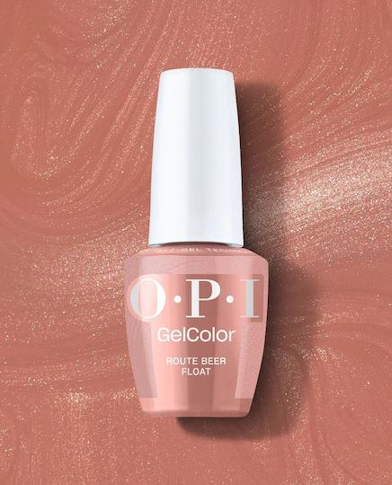 OPI Color Ημιμόνιμο Βερνίκι Νυχιών Route Beer Float με Glitter 15ml