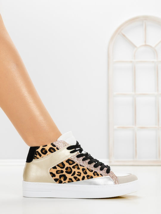 Adidași Flatforms Pentru Femei Leopard