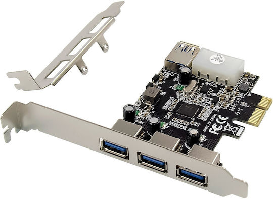 InLine PCIe-Karte mit USB 3.2- und Molex-Anschluss
