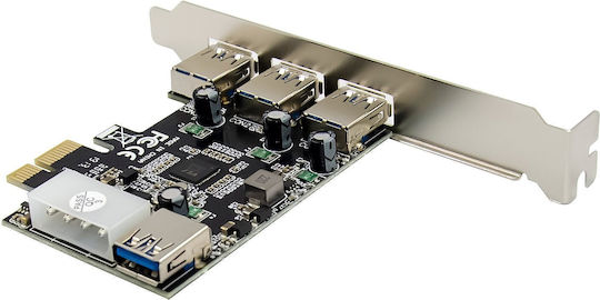 InLine PCIe-Karte mit USB 3.2- und Molex-Anschluss