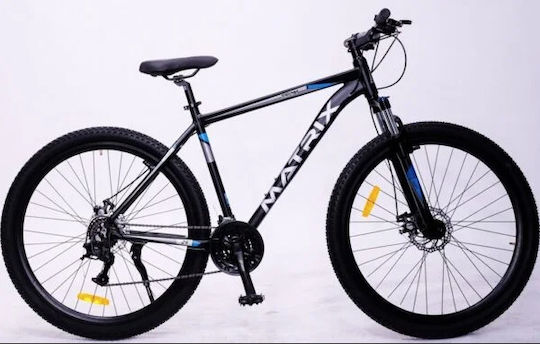 Matrix 29" Γαλάζιο Mountain Bike με 21 Ταχύτητες και Μηχανικά Δισκόφρενα