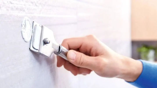 Tesa Metallische Toilettenbürste Badezimmer Silber