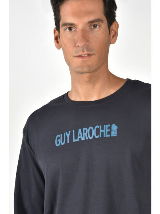 Guy Laroche Зимна Мъжка Пижама Синя