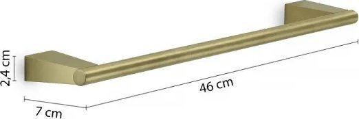 Gedy Επιτοίχια με Βίδες ​46x2.4cm Inox Χρυσή