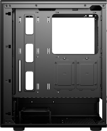 Spacer Dragon Gaming Middle Tower Carcasă PC cu Deschidere Laterală Negru