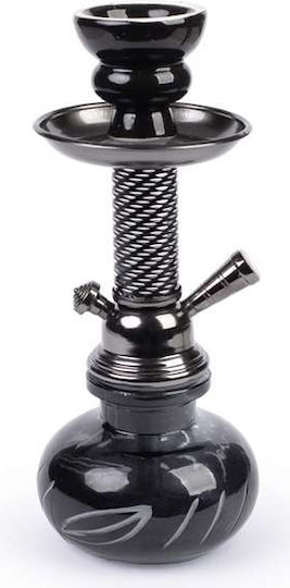 Hookah Shisha Md All Black Single 1 Hose - 26cm