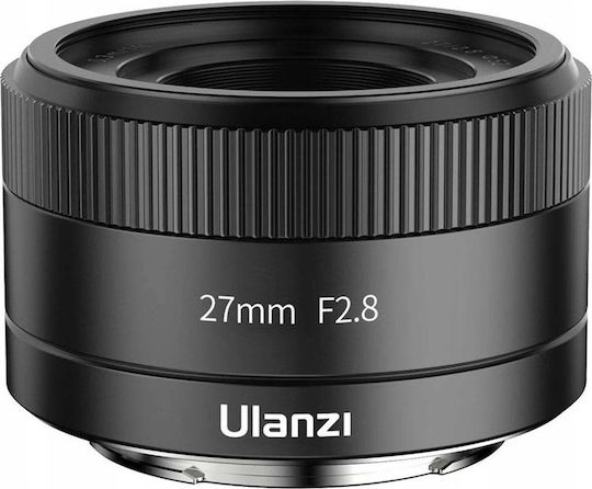 Ulanzi Crop Kameraobjektiv 27mm 27 F2.8 Festbrennweite für Sony E Berg Schwarz