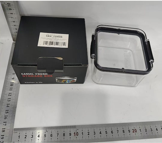 Vază Cereale cu Capac Plastic Transparent 460ml