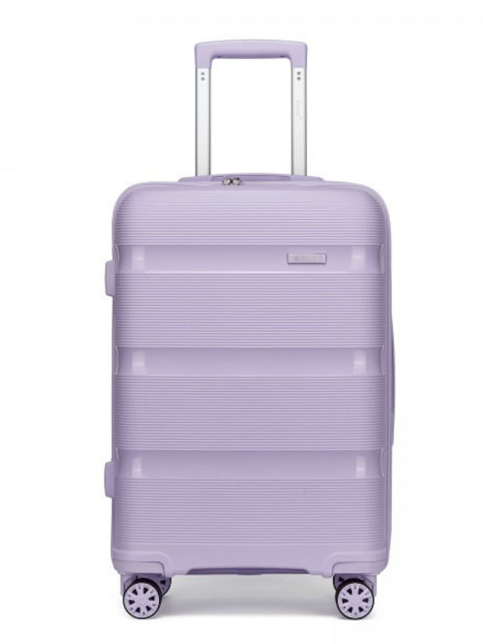 Miss Lulu Среден Куфар за Пътуване Твърд Purple Височина 66см