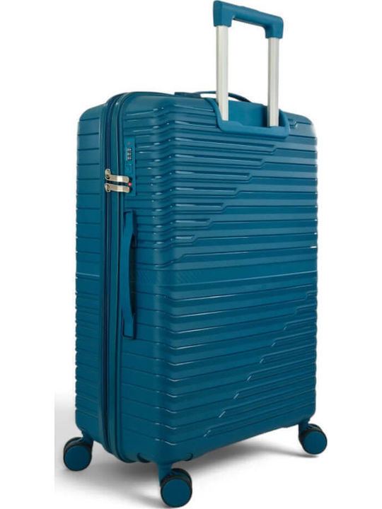 Playful Bags Reise Koffer Hart Petrol Blau Maximale Höhe 60cm Set 2 Stück