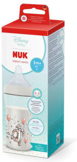 Nuk Plastic Baby Bottle Perfect Match Anti-colic with Silicone Teat for 3+ Months Beige 260ml