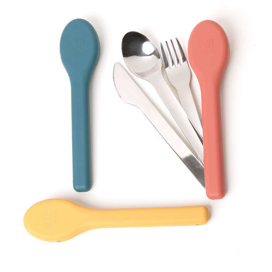 Ecolife Set de tacâmuri pentru bebeluși Galbene 2 buc