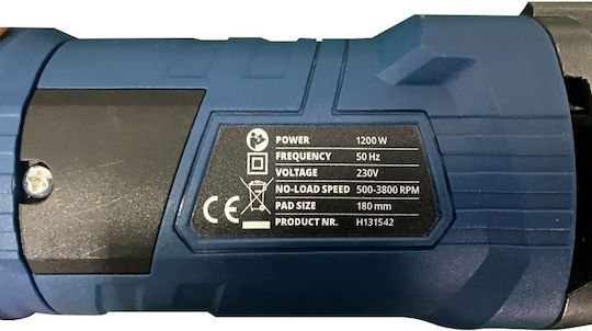 HBM Machines H131542 Въртящ се Полиращ Уред 1200W с Скорост 1200-3800rpm и Регулиране на Оборотите