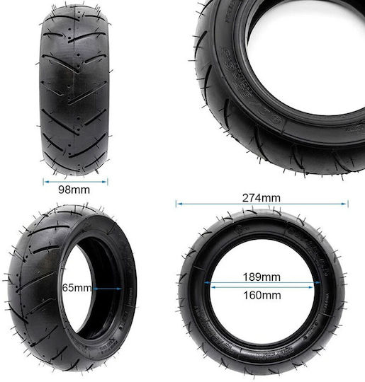 Ewheel Wanda 90/65-6.5 Bereifung Tubeless Elektroroller 62568-1