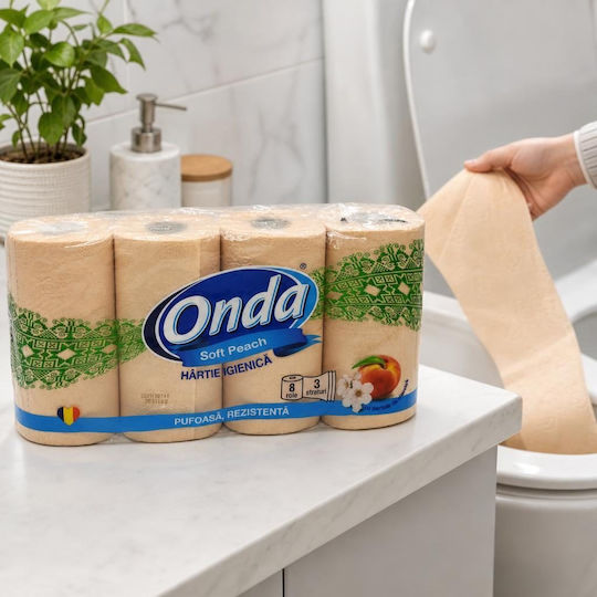ONDA Hârtie igienică 8 role 3 foi
