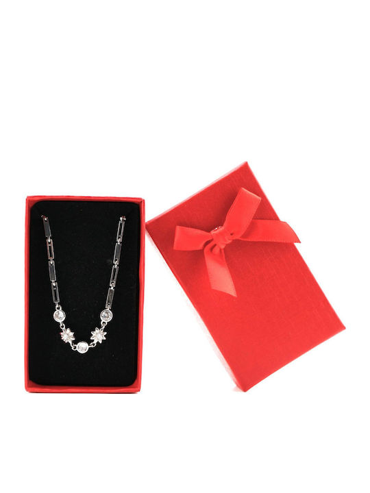 Brățară Argint 925 Model Floarea Soarelui Elemente Rectangulare Pietre Strălucitoare Greutate 5.7 G Argint