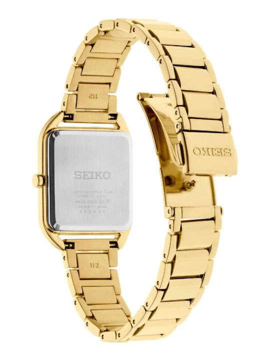Seiko Women's Battery Watch with Steel Bracelet Gold