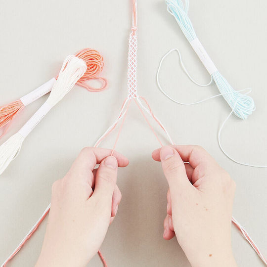 Βραχιολάκια Φιλίας Κλωστές Diy Παστέλ Χρώματα