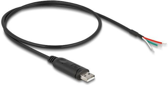DeLock USB 2.0 Cable USB-A Male - Black 0.5m 64242