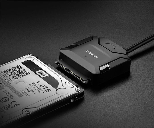 Ugreen CR108 Αντάπτορας SATA to USB 3.0 5Gbps Data Transfer HDD SSD Χωρίς Τροφοδοτικό Μαύρο