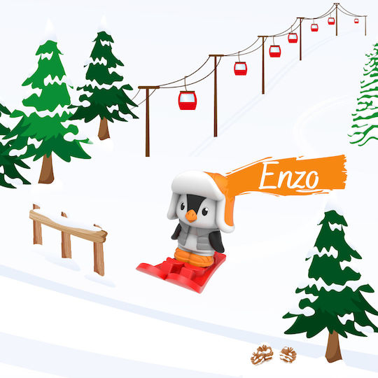 Les Klorofil Miniatur-Spaßspielzeug Für Das Skigebiet