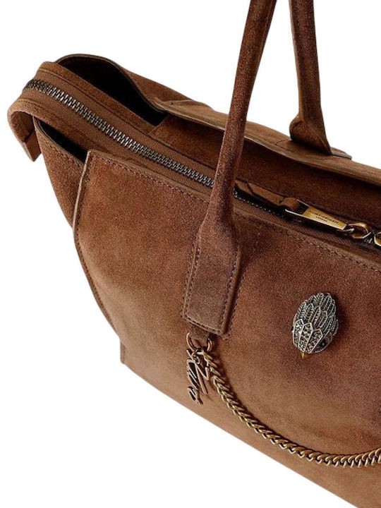 Sloane Leather Women's Shopper Bag Suede Brown