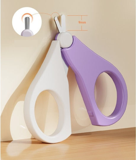 Momini Baby Badezubehör Nagelpflege-Set für Babys Lila 4 Stück
