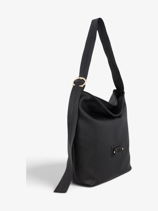 Damen Schultertasche Schwarz