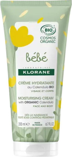 Klorane Bebe Cremă Hidratantă Față Corp 200 Ml
