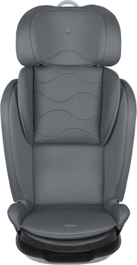 Kikka Boo I-Wave Kindersitzerhöhung mit Rückenlehne i-Size mit ISOfix Graphit