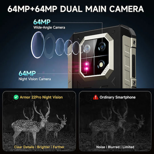 Ulefone Ulefone Armor 22 Pro (8/128GB) Robustes SmartPhone Schwarz