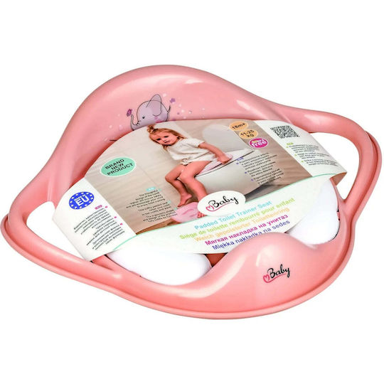 Maltex Toddler Toilet Seat Pink with Handles and Cushion