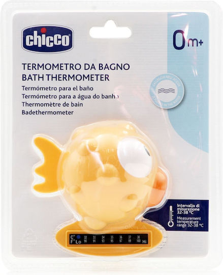 Chicco Analogic Termometru de baie Peștișor 32°C până la 38°C Galben