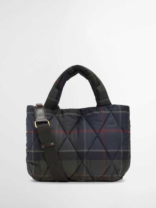 Tartan Fabric Women's Tote Bag Black