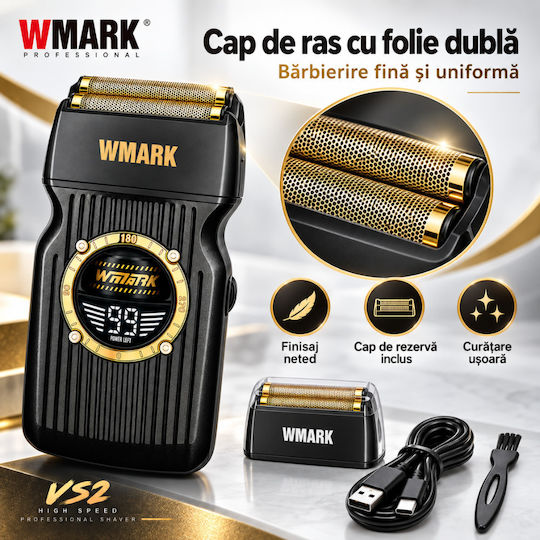 WMARK BIRAI1240 Vintage Elektrische Rasierer Körper Wiederaufladbar