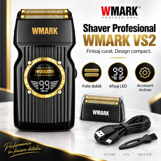 WMARK BIRAI1240 Vintage Elektrische Rasierer Körper Wiederaufladbar