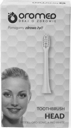 Original Toothbrush Head Oromed Oro-sonic X Pro 2 Pcs Gums Massaging