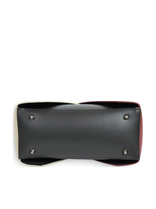 Leather Women's Tote Bag Red