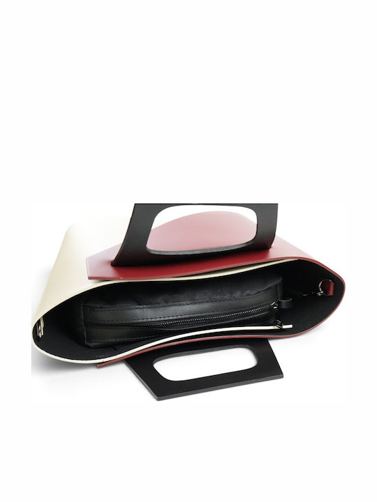 Leather Women's Tote Bag Red