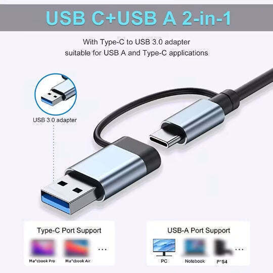 8-Port USB 3.0 Hub with USB-C Connection