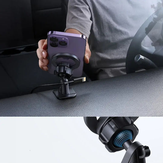 Joyroom Suport auto magnetic pentru bordul cockpitului Negru Jr-zs376