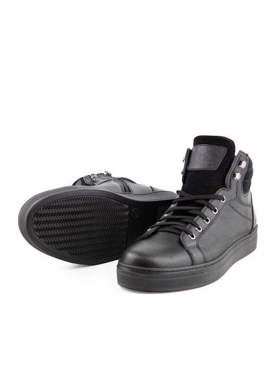 Leder Herrenstiefel Schwarz