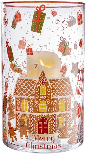 Butlers Christmas Glass Candlestick 18cm