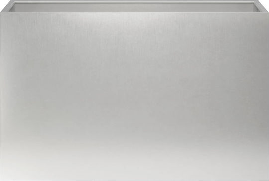 vidaXL Set of 2 Metallic Silver Planter Boxes