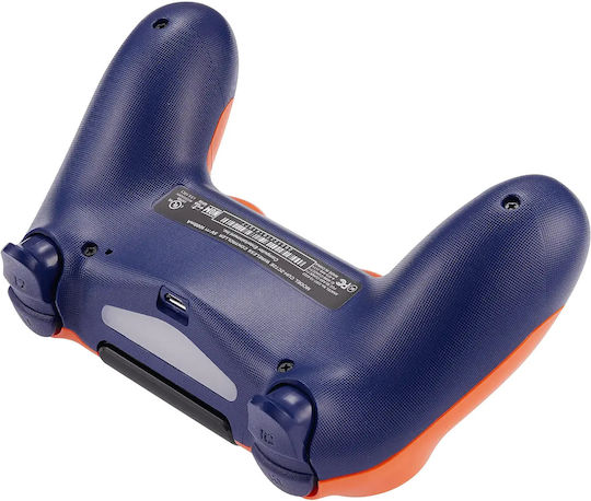 Doubleshock Ασύρματο Gamepad για PS4 Sunset Orange