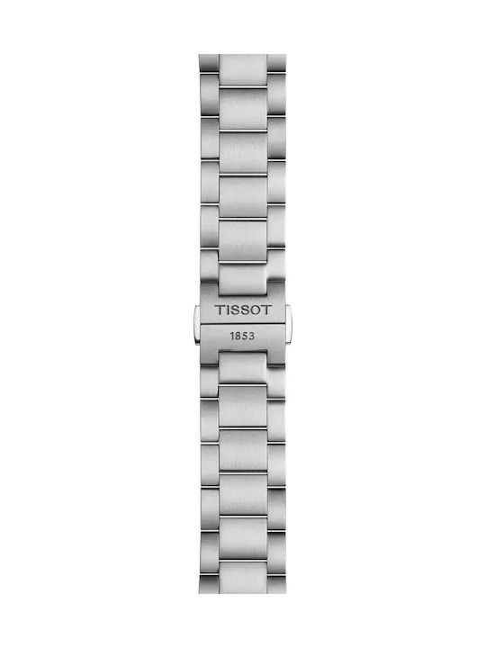 Tissot Pr 100 Herrenuhr Chronograph Batterie mit Silber Metallarmband