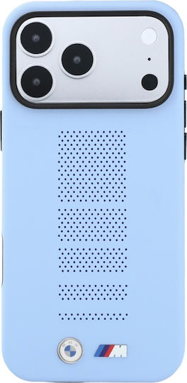 Bmw M Albastru Perfo Metal Logo Magsafe Husă Apple iPhone 18 Pro 17 Albastră